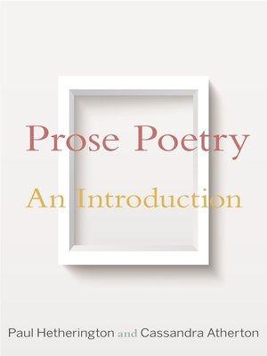 cover image of Prose Poetry